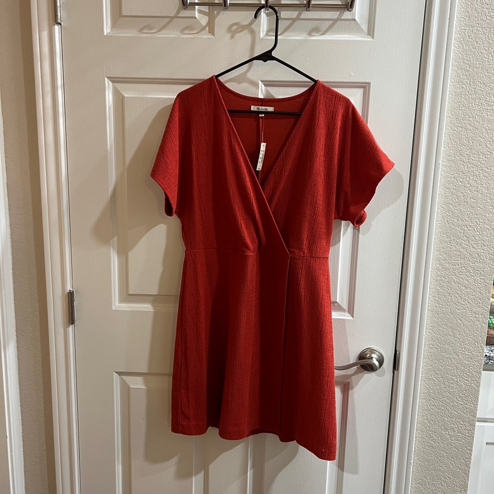 Madewell Burnt Orange Mini Dress